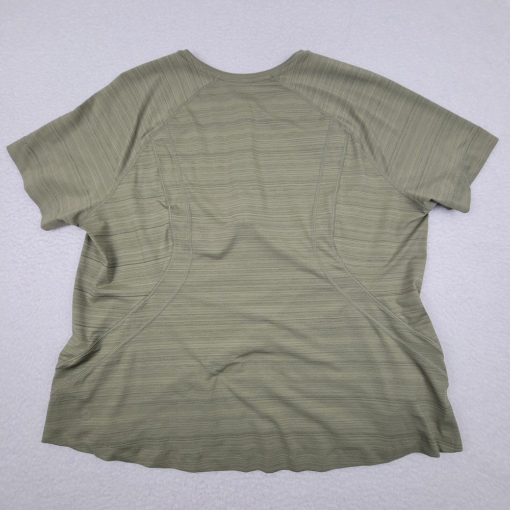 Athleta Pacifica Illume Fitted Tee Swim Surf Paddle Womens 2X Green 657808 - Picture 9 of 9
